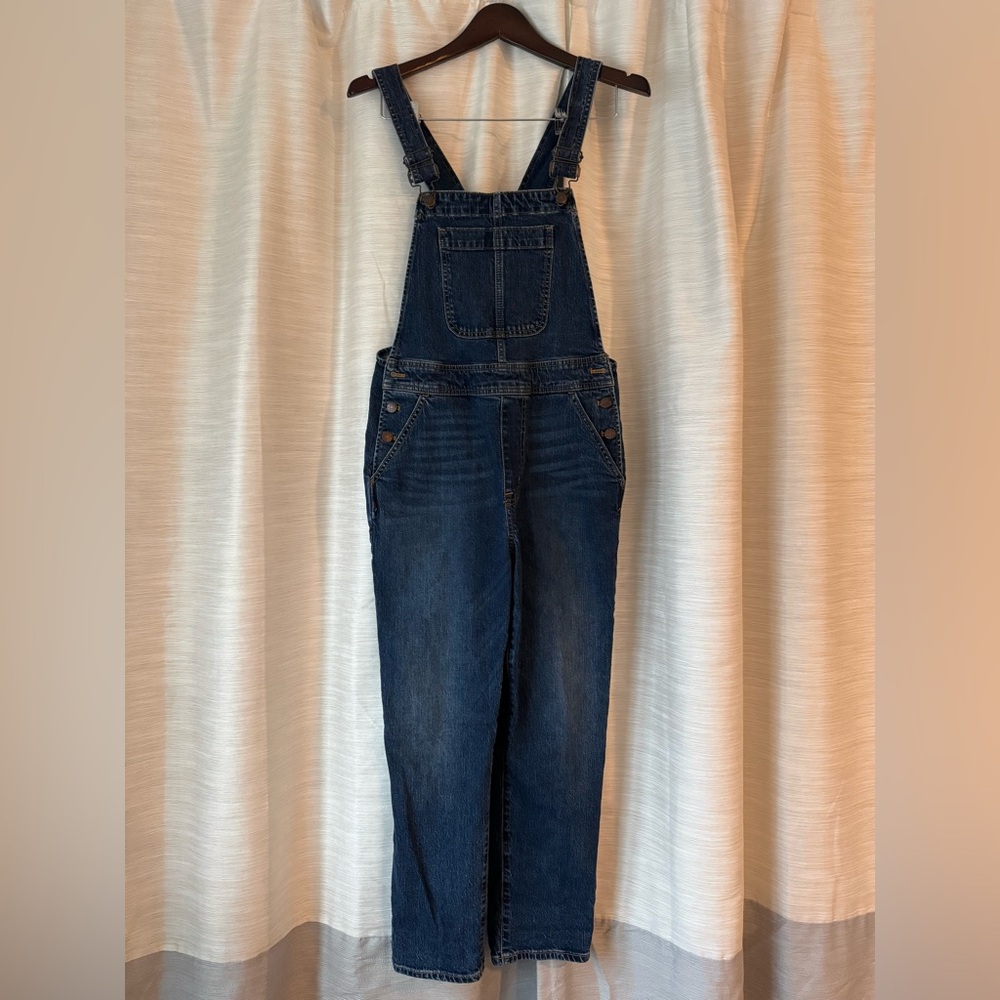 J Crew Small Dark Blue Denim Overalls